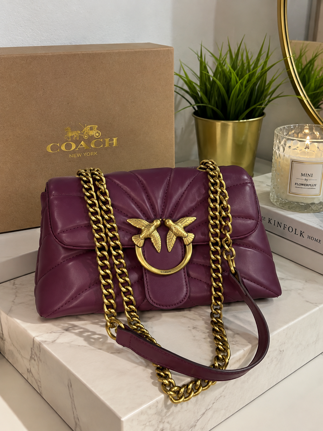 Sac Pinko Bordeaux